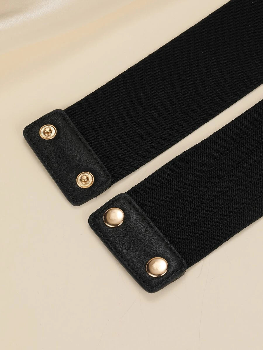 Women's Gold Chain Decor Waist Belt, Suitable For Daily Wear Elegant