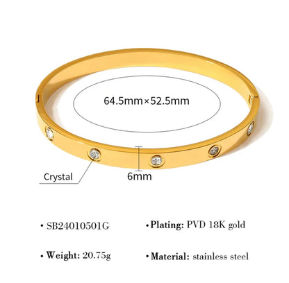 Women Gold-Plated Bangle-Style Bracelet