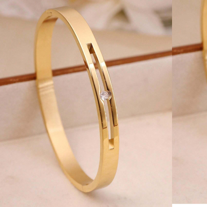 Women Gold-Plated Bangle-Style Bracelet