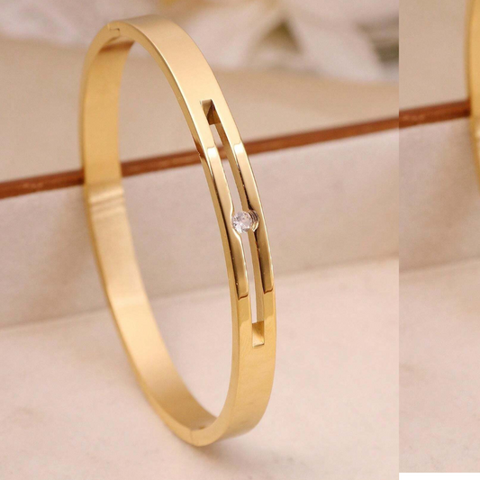 Women Gold-Plated Bangle-Style Bracelet